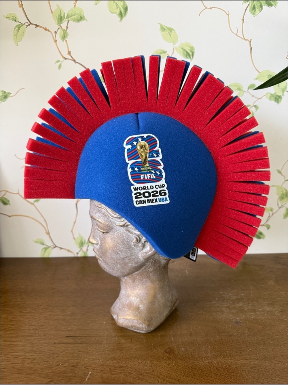 FIFA World Cup 2026 Red & Blue Foam Mohawk Hat - Unisex
